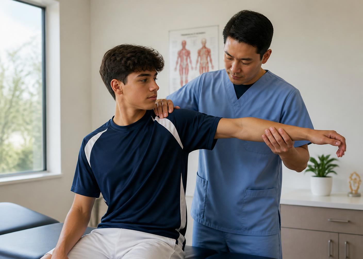 Sports physical exam for student athlete at Quantum Chiropractic in Burleson, TX